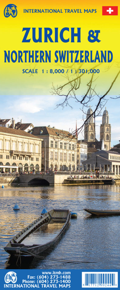Zurich & Northern Switzerland Travel & Reference Map by ITMB - Cover
