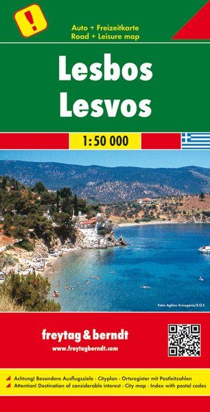 Lesbos (Greece) Road Map by Freytag & Berndt