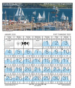 Tide Calendar 2027 l Seattle or Port Townsend & San Juan Islands
