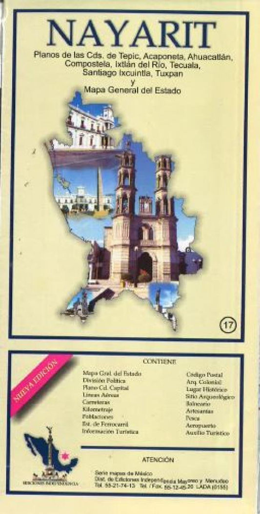 Nayarit, Mexico State Map