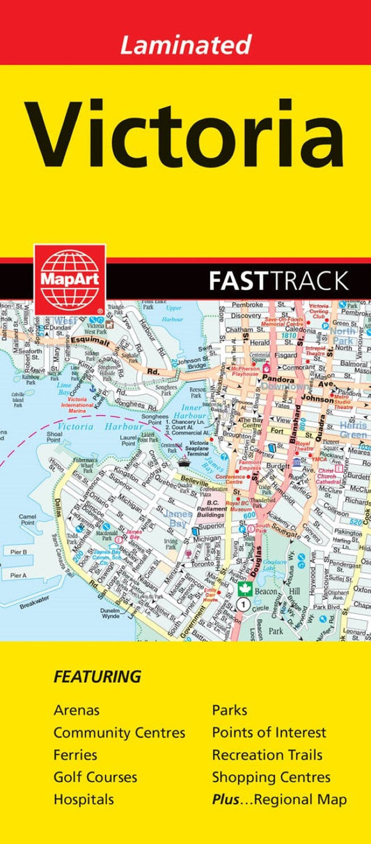 Victoria FastTrack Road Map by Mapart