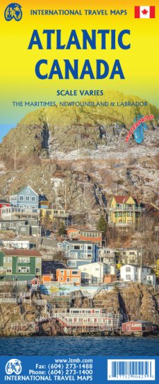 Atlantic Canada Travel & Reference Map by ITMB