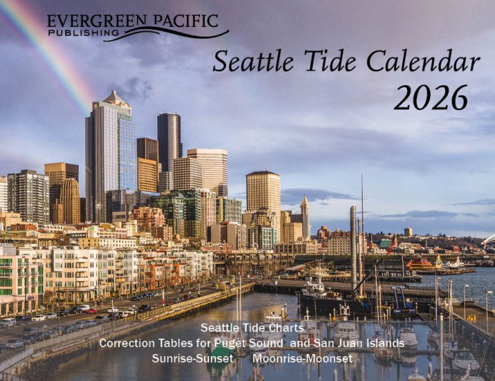 Tide Calendar 2026 l Seattle or Port Townsend & San Juan Islands