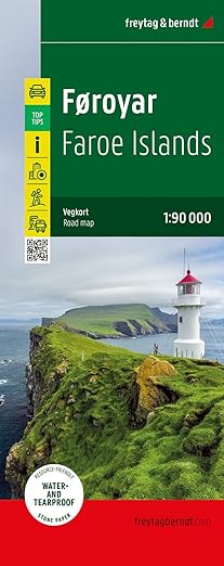 Faroe Islands Travel Map l Freytag & Berndt