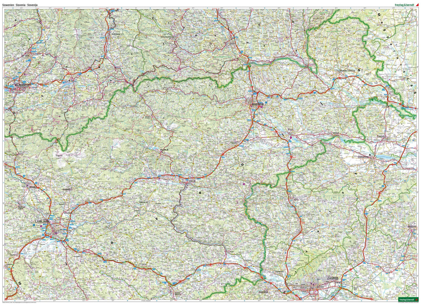 Slovenia Travel Map by Freytag & Berndt