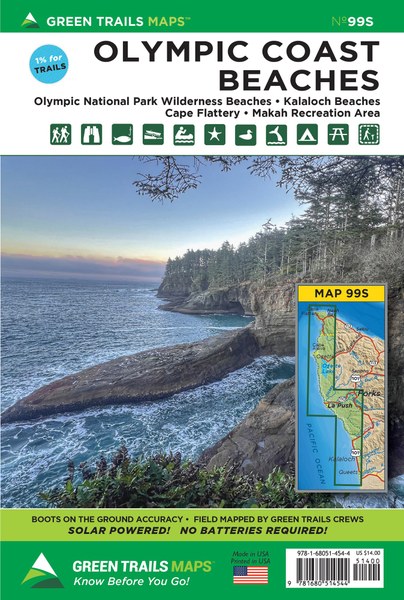 Olympic Coast Beaches, WA - Green Trails Map 99S