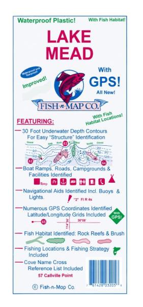 Lake Mead Fishing Map