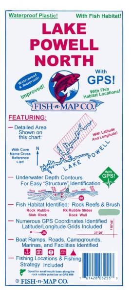 Lake Powell (North) Fishing Map