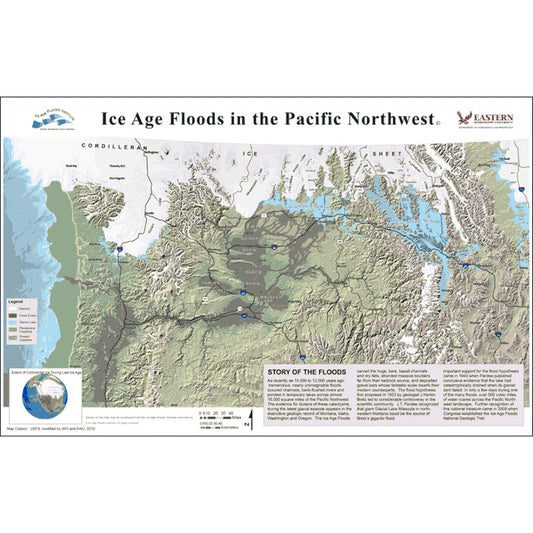 Ice Age Floods in the Pacific Northwest Map