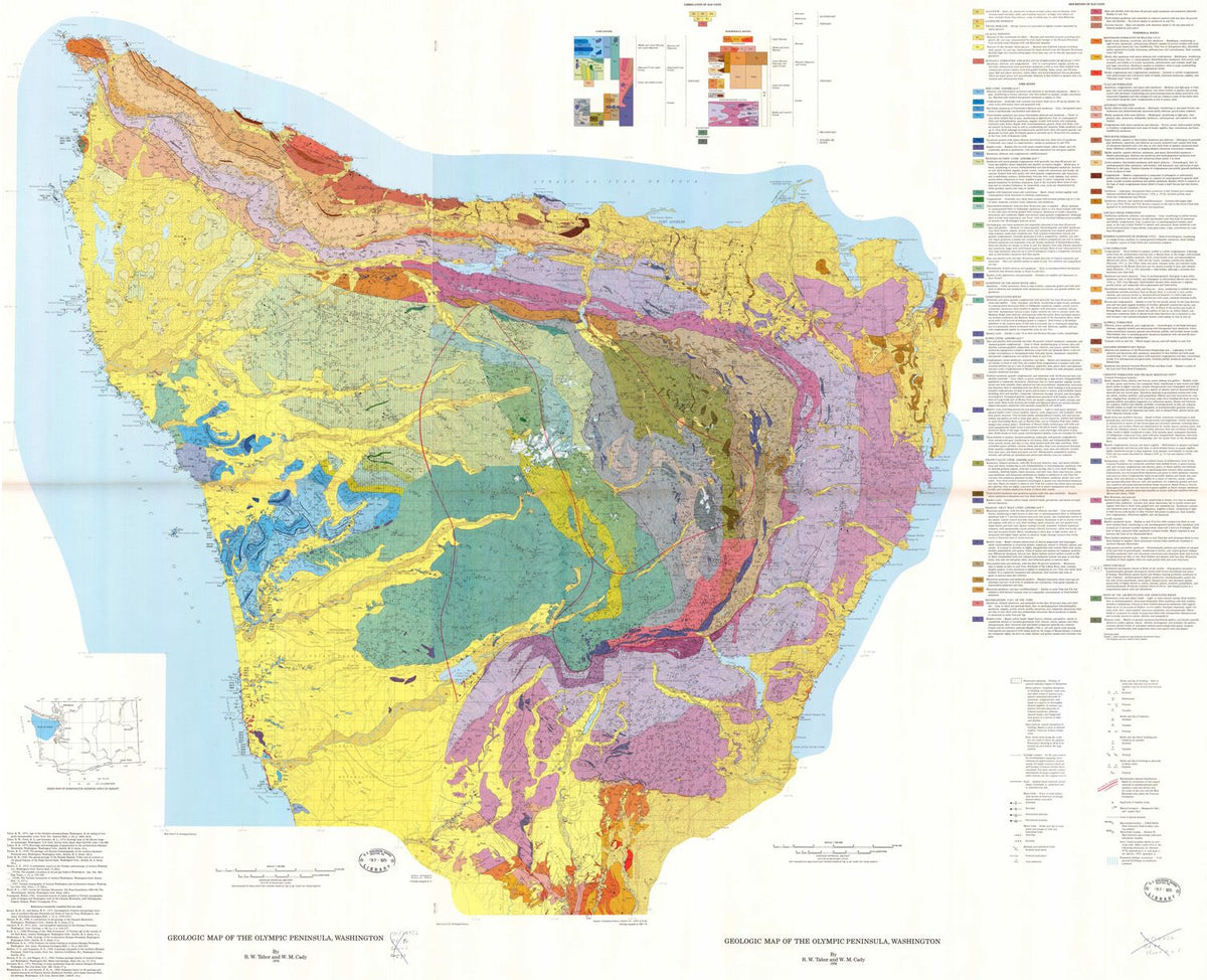 Geologic Map of the Olympic Peninsula – Metsker Maps