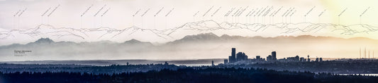 Olympic Peaks Panoramic Print l Jason Curtis